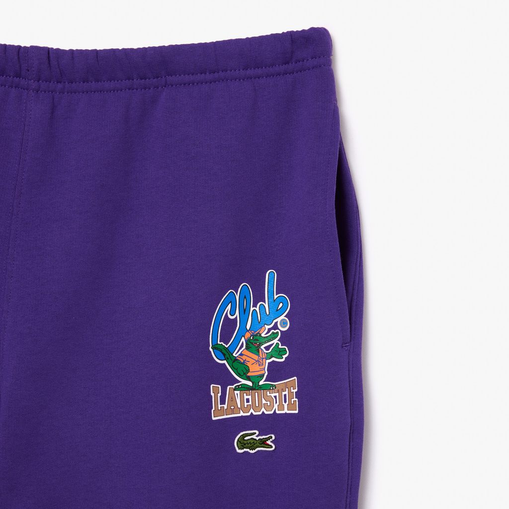 Quần Thể Thao Lacoste Unisex Họa Tiết In Biểu Tượng