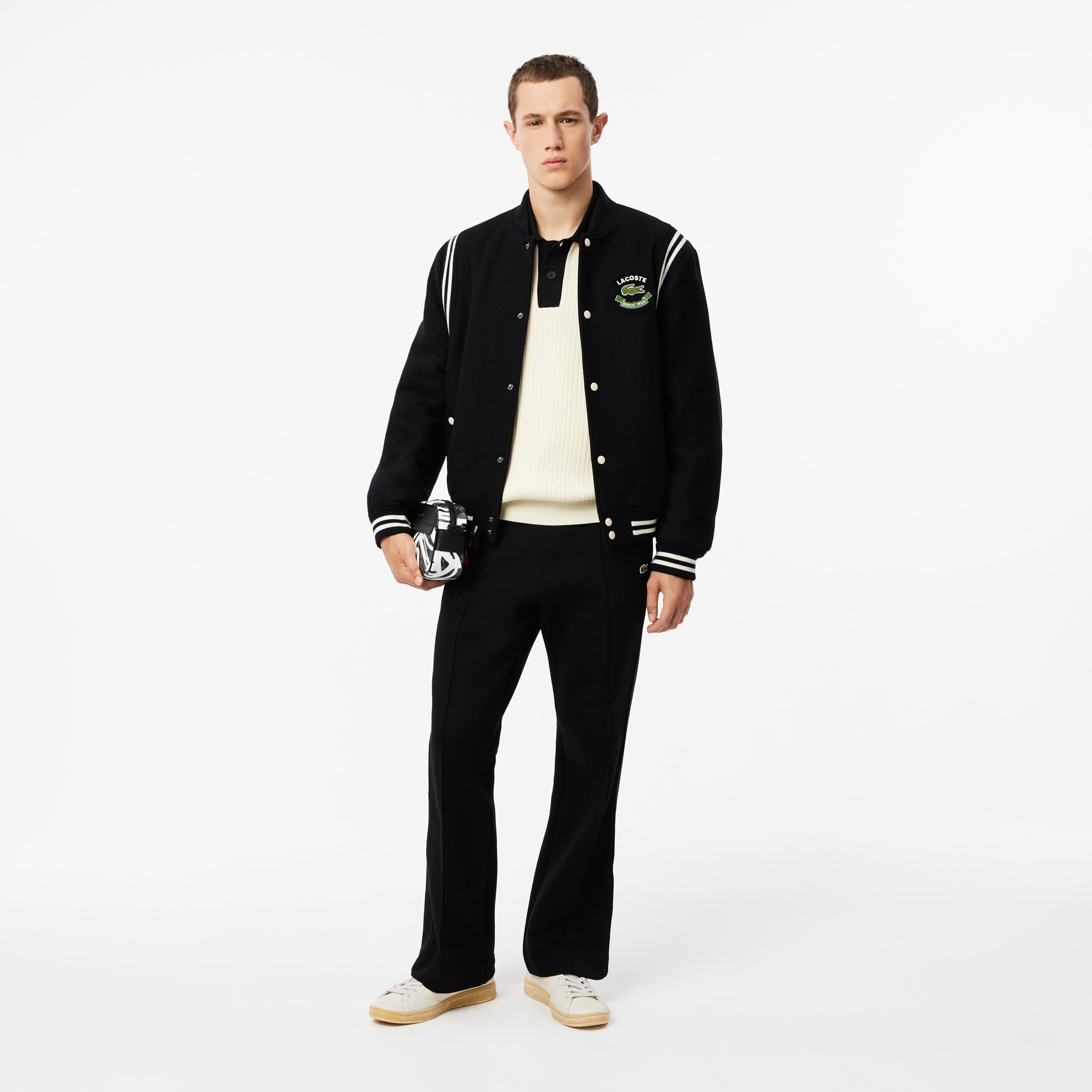 Quần Thể Thao Nỉ Lacoste Nam Paris Dáng Suông Sản Xuất Tại Pháp