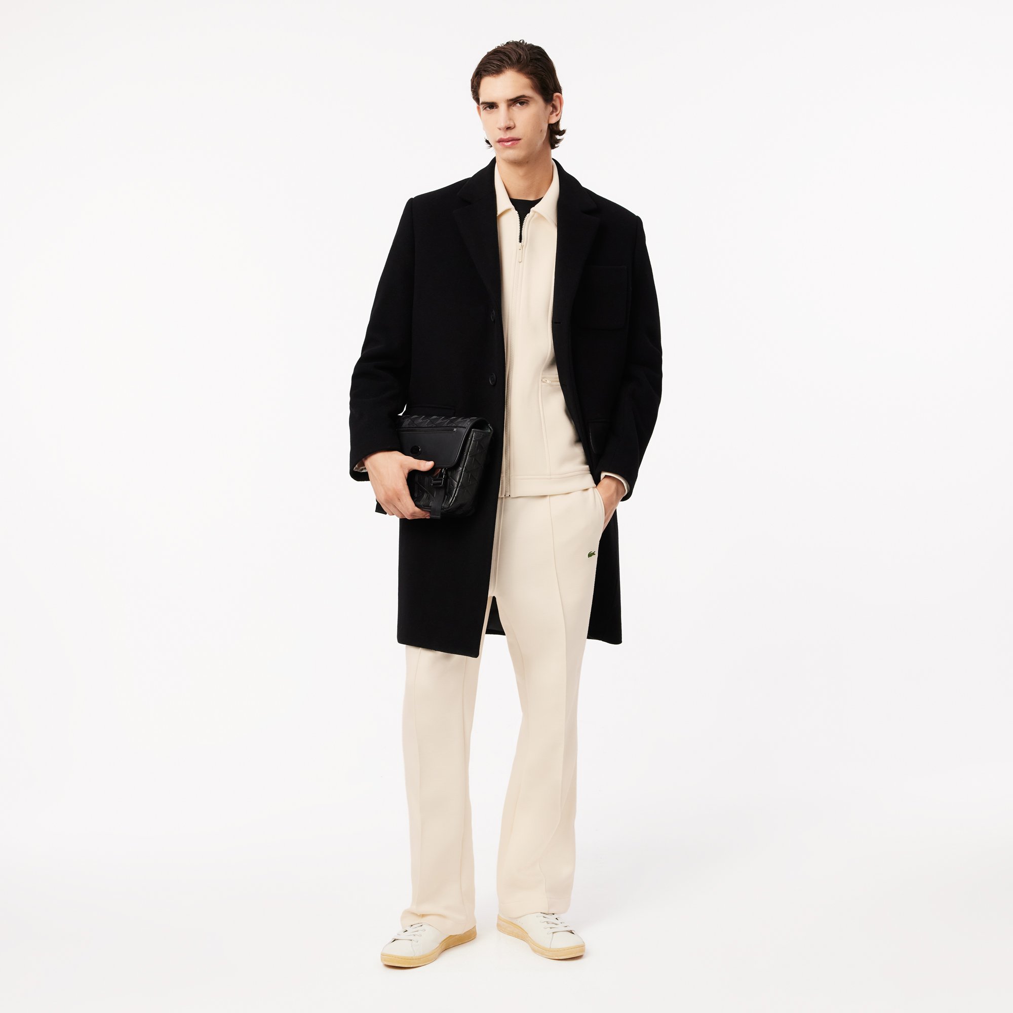 Quần Thể Thao Nỉ Lacoste Nam Paris Dáng Suông Sản Xuất Tại Pháp