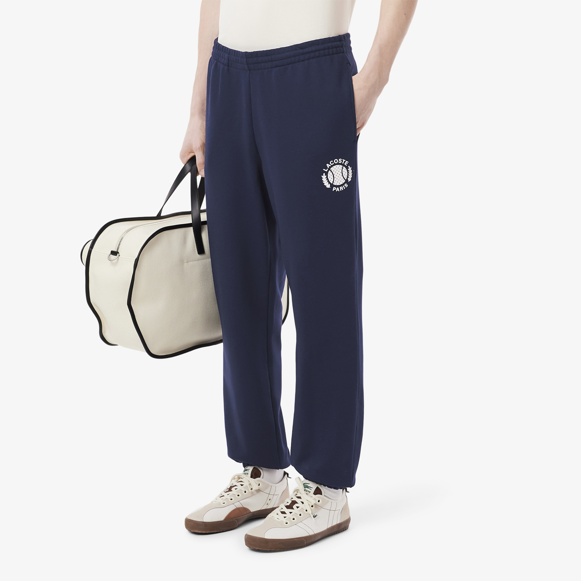 Quần Nỉ Tennis Bo Gấu Lacoste Nam In Họa Tiết