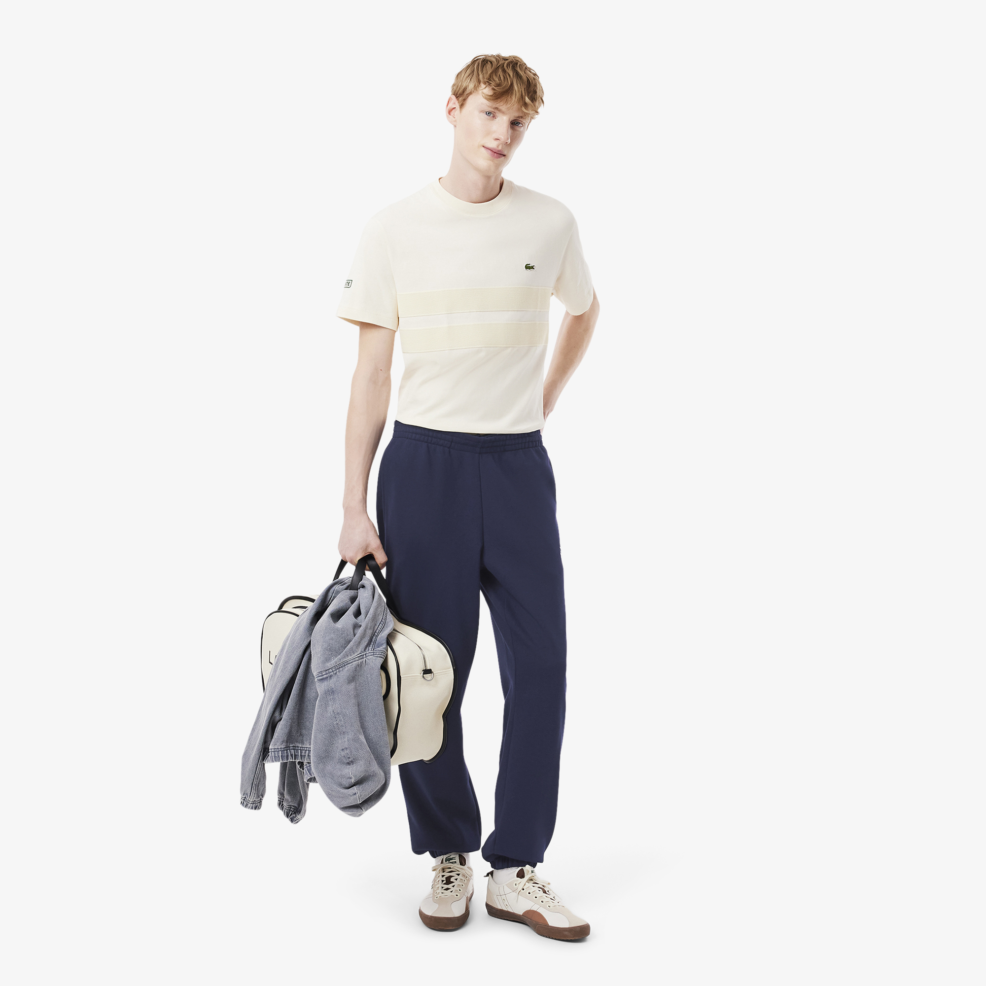 Quần Nỉ Tennis Bo Gấu Lacoste Nam In Họa Tiết