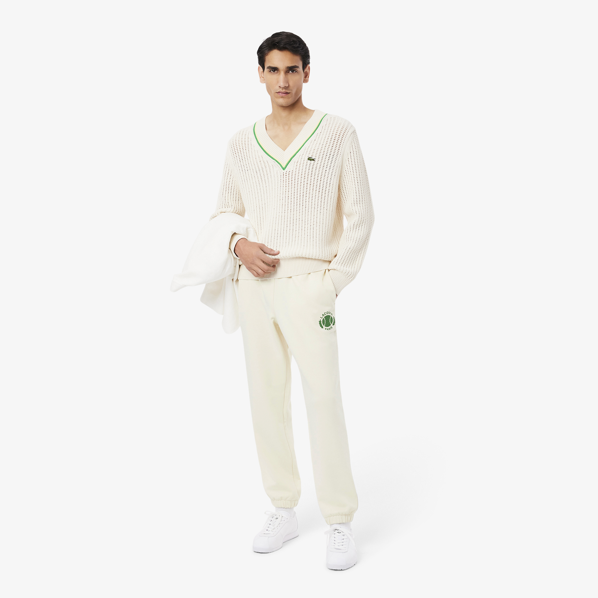 Quần Nỉ Tennis Bo Gấu Lacoste Nam In Họa Tiết