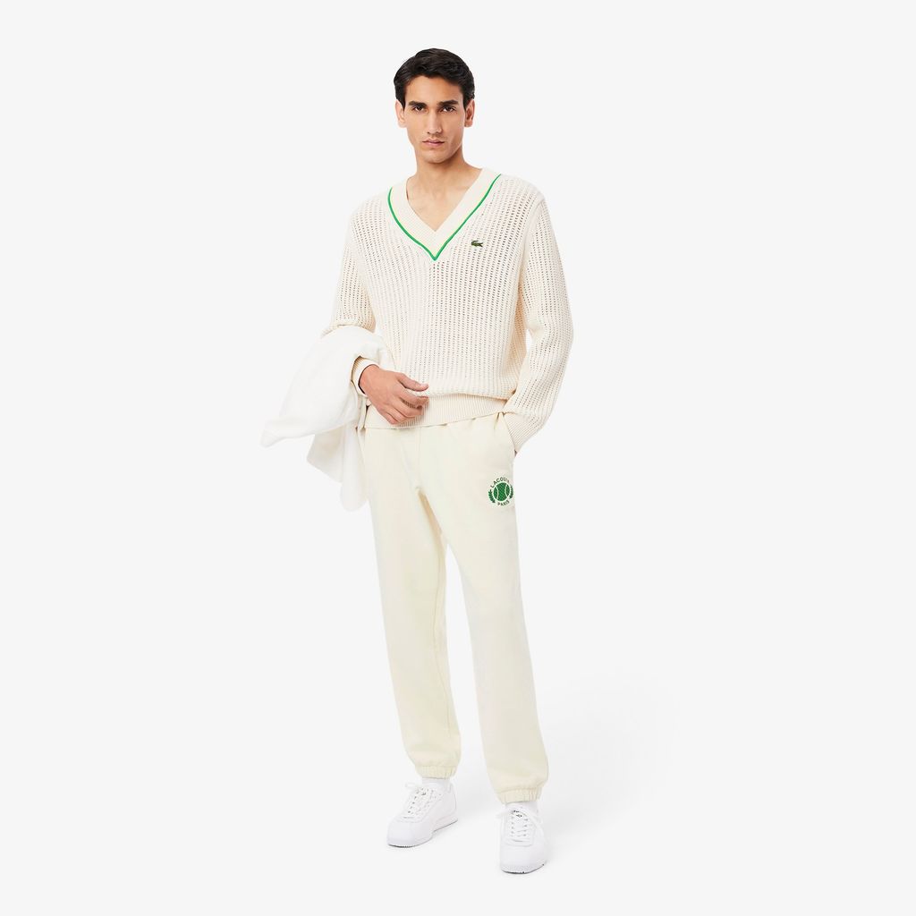 Quần Nỉ Tennis Bo Gấu Lacoste Nam In Họa Tiết