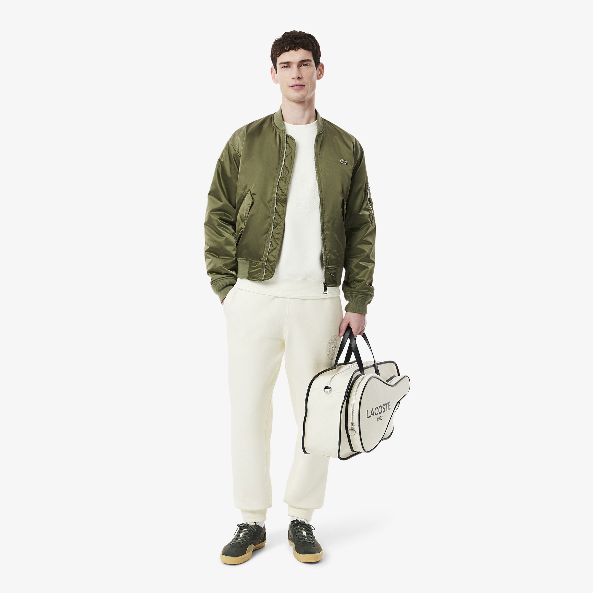 Quần Nỉ Bo Gấu Lacoste Nam Chất Liệu Piqué Hai Mặt