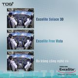  ĐA TRÒNG _ Excelite SOLACE 3D Zaphire-Sx  UV 400 KHÔNG BỂ ĐỔI MÀU KHÓI TRIVEX ĐÁNH 