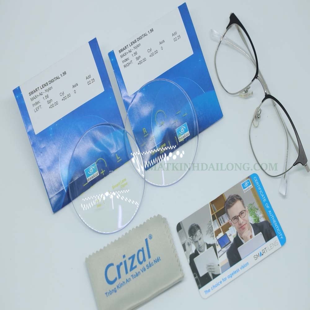  ĐA TRÒNG _ Essilor Smart-Lens 1.56 Max+Az  UV 