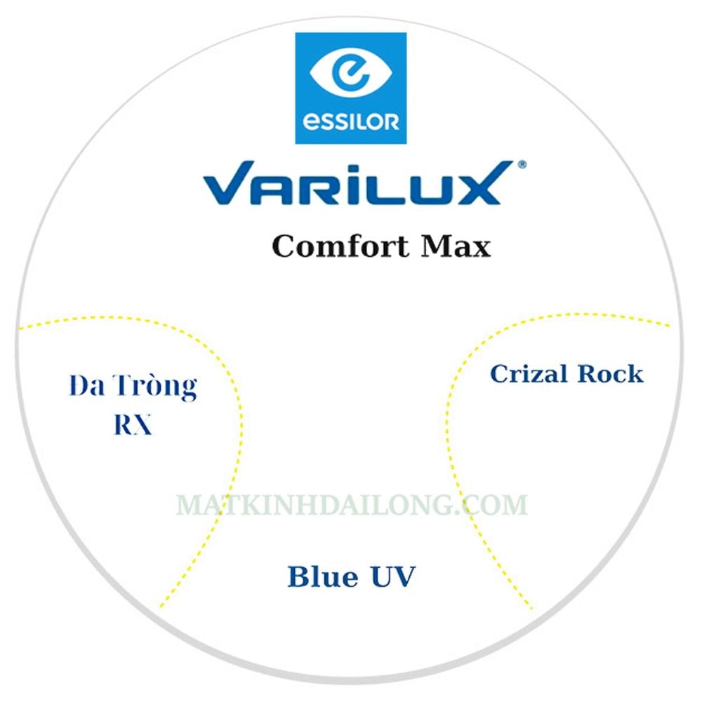  ĐA TRÒNG _ Essilor Varilux® Comfort Max 1.56 BLUE UV MaxAz 