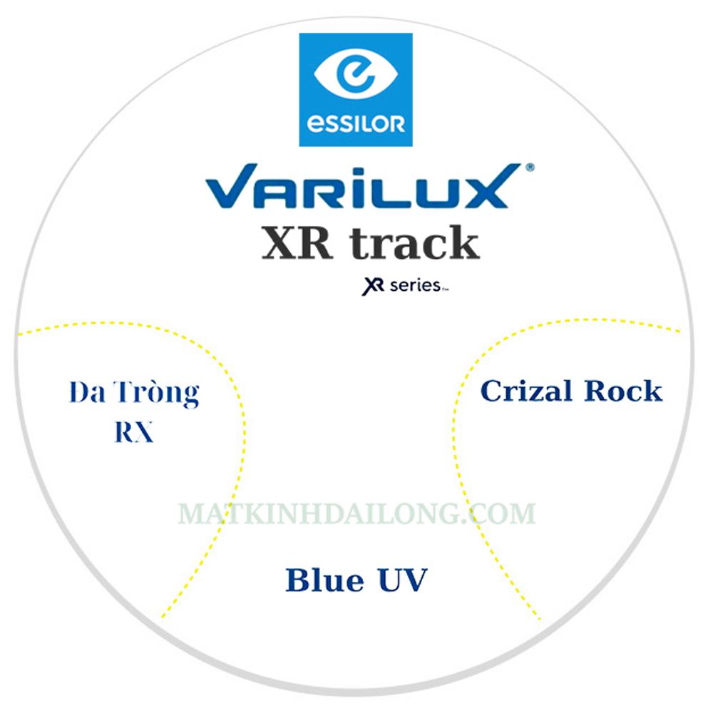  ĐA TRÒNG _ Essilor Varilux® XR Track 1.59 1.60 Đổi Màu CRIZAL ROCK UV 