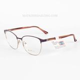  GỌNG KÍNH  ExFash EF79568-608 KIM LOẠI MẮT MÈO OVAL NỮ 