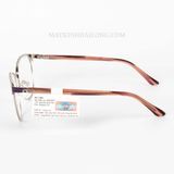  GỌNG KÍNH  ExFash EF79568-608 KIM LOẠI MẮT MÈO OVAL NỮ 
