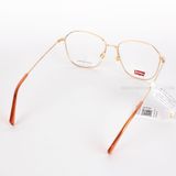  GỌNG KÍNH LEVIS LV1013-Y11 KIM LOẠI  KIỂU TRÒN ĐA GIÁC OVERSIZE NỮ 