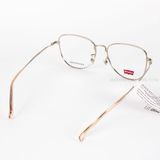  GỌNG KÍNH LEVIS LV7131/F-010 KIM LOẠI  KIỂU TRÒN ĐA GIÁC OVERSIZE NAM, NỮ 