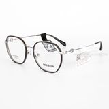  GỌNG KÍNH MOLSION MH6001-B15C β- TITANIUM  KIỂU TRÒN ĐA GIÁC VUÔNG NAM, NỮ 