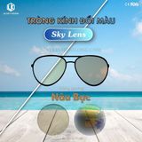  TRÒNG KÍNH _ Skylens 1.56 SV ASP Đổi Màu Tráng Gương UV400 PGX MIRROR 