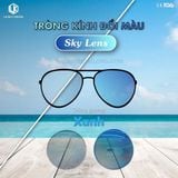  TRÒNG KÍNH _ Skylens 1.56 SV ASP Đổi Màu Tráng Gương UV400 PGX MIRROR 