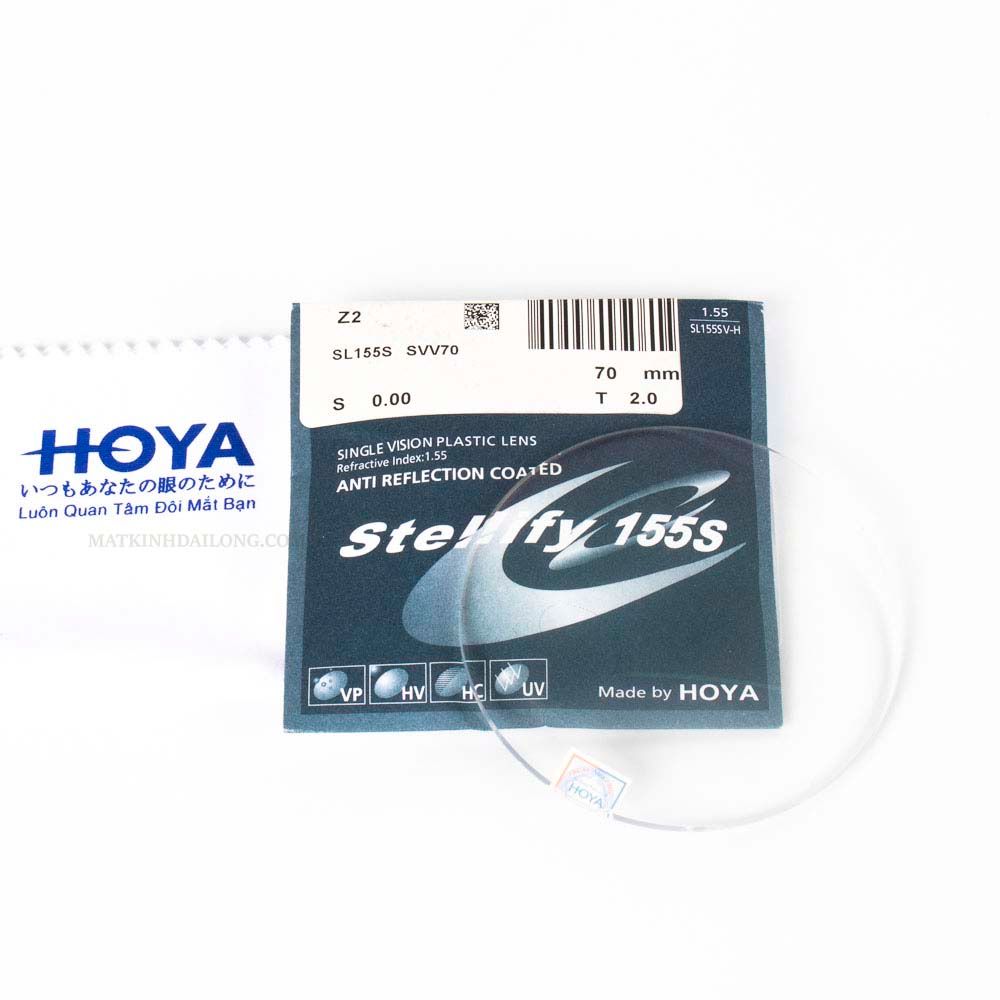  TRÒNG KÍNH _ Hoya 1.56 AS  Stellify UV 