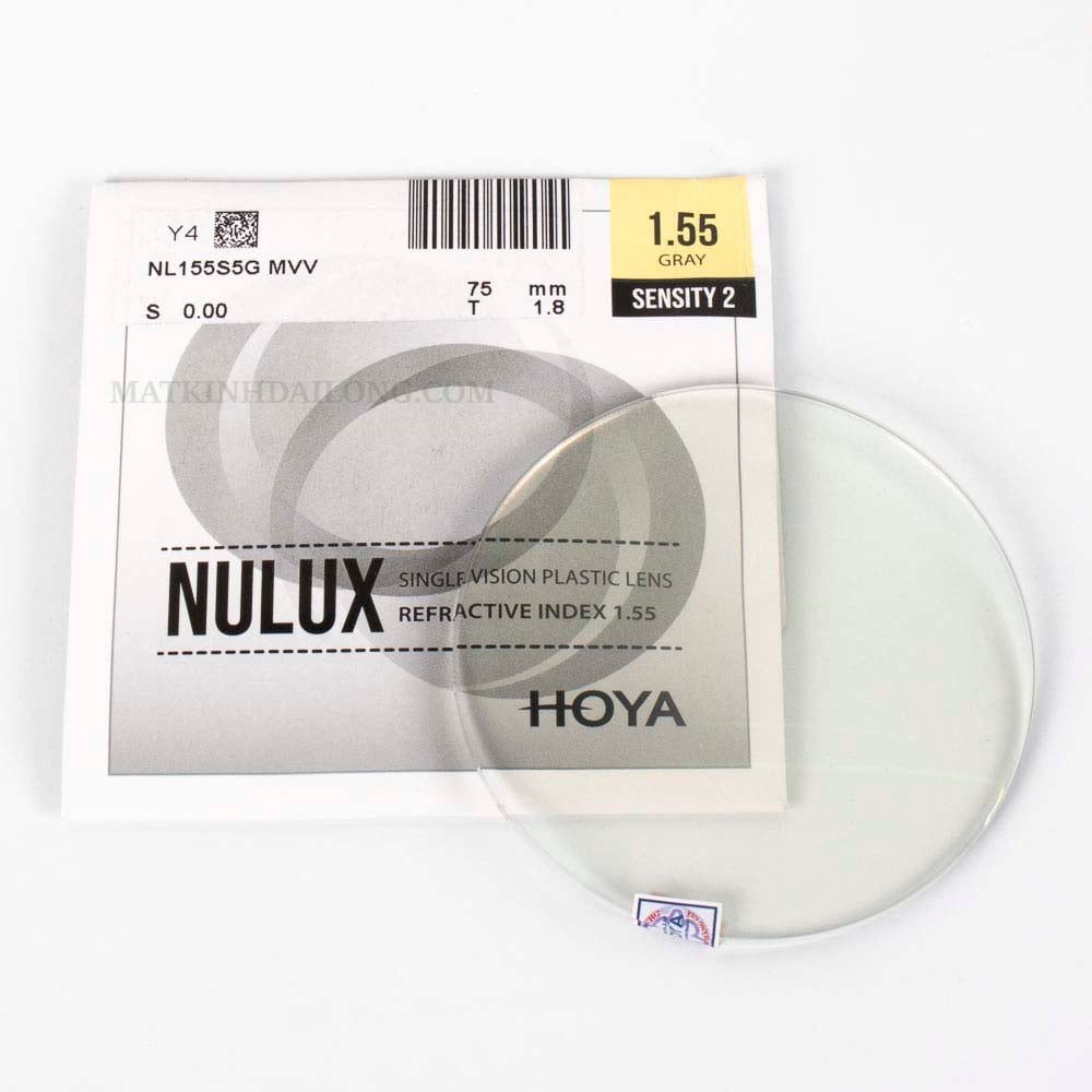  TRÒNG KÍNH _ Hoya NULUX ĐỔI MÀU UV 1.55 AS MVV 