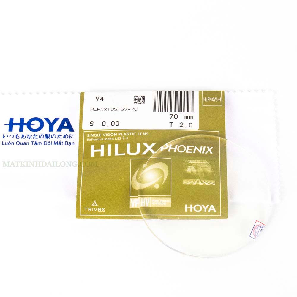  TRÒNG KÍNH _ Hoya TRIVEX HILUX Phoenix 1.53 CHỐNG BỂ 