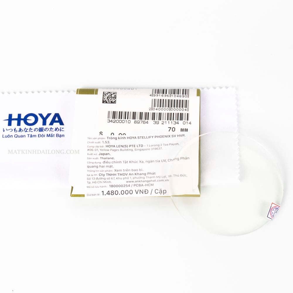  TRÒNG KÍNH _ Hoya TRIVEX HILUX Phoenix 1.53 CHỐNG BỂ 