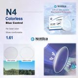 TRÒNG KÍNH NOTTICA 1.56 1.61 ASP BULE UV 