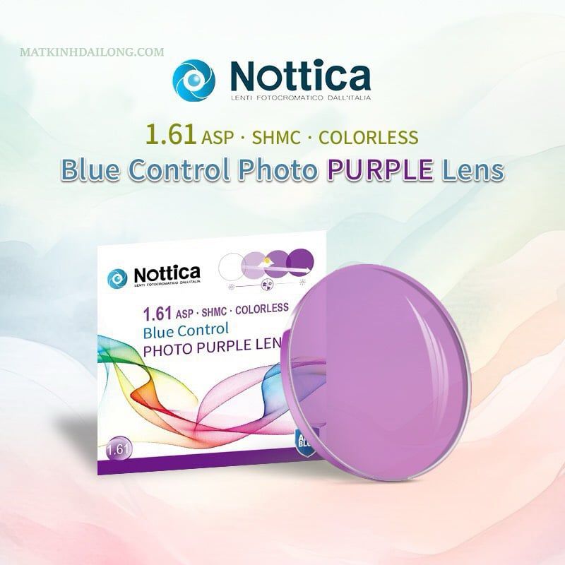  TRÒNG KÍNH NOTTICA ĐỔI MÀU 1.61 BLUE UV 