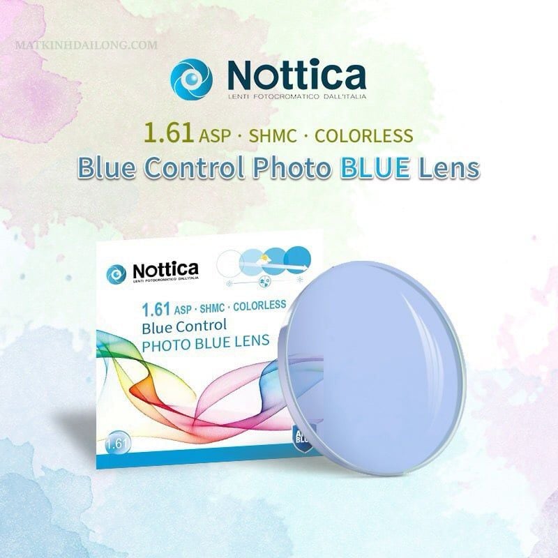  TRÒNG KÍNH NOTTICA ĐỔI MÀU 1.61 BLUE UV 