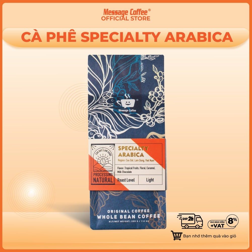  Cà Phê Đặc Sản Arabica - Top 2Amazing cup 2022, Cafe Specialty Arabica gu tinh tế từ Message Coffee Gói 200g 