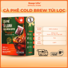 Cà phê Cold Brew túi lọc Arabica Cầu Đất, cafe tiện lợi một bước pha chế từ Message Coffee hộp 5 túi 20g