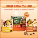  Cà phê Cold Brew túi lọc Arabica Cầu Đất tiện lợi một bước pha chế cho người bận rộn từ Message Coffee hộp 10 túi x 20gr 