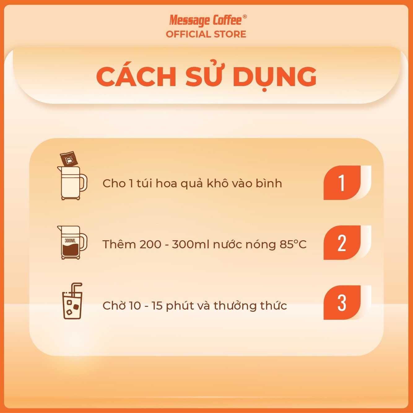  Cà phê Cold Brew túi lọc Arabica Cầu Đất mix Chanh dây kim quất Triệu Lộ Tư – Cafe tiện lợi từ Message Coffee 