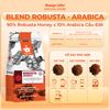  Cà phê nguyên chất Blend Robusta - Arabica rang mộc đậm đà thơm nồng dùng pha phin hoặc pha máy ngon từ Message Coffee 
