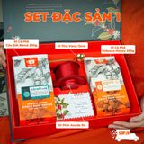  Hộp Quà Tết Cao Cấp, Set Quà Tặng Cà phê Đặc sản- Combo Cafe nguyên chất, hòa tan kèm phin, ly từ Message Coffee 