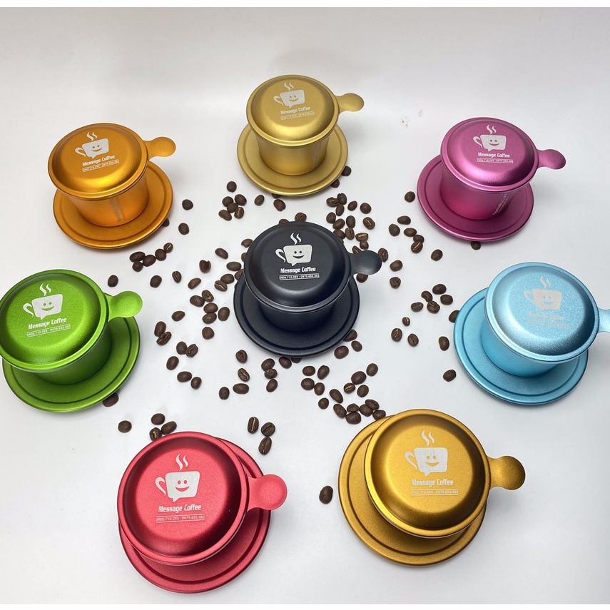  Phin pha cà phê ANODE cao cấp, nhiều màu, chất lượng, pha cafe ngon từ Message Coffee 