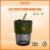 Ly Thủy Tinh Bao Da Cao Cấp, nhiều màu, Có ống hút và Bao da chống dính ướt tay từ Message Coffee