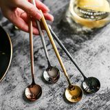  Muỗng cà phê inox 304 cao cấp sang trọng, thìa khuấy trà - cafe có kích thước 13cm và 17cm nhiều màu từ Message Coffee 
