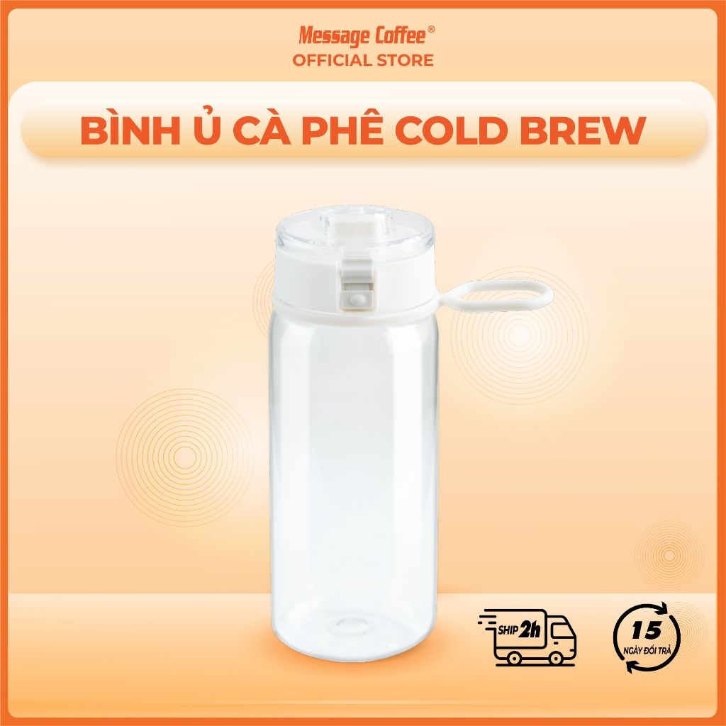  [QÙA TẶNG KHÔNG BÁN] Bình nhựa pha cold brew 550ml từ Message Coffee 