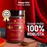  Cà phê Hòa Tan Sấy Lạnh BLACK Gu Đậm Đà, tinh chất cafe rang xay nguyên chất, tiện lợi, dùng liền từ Message Coffee 