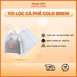  Túi lọc trà, túi ủ cà phê Cold Brew làm bằng vải không dệt có dây rút tiện lợi đựng 60g cafe từ Message Coffee 