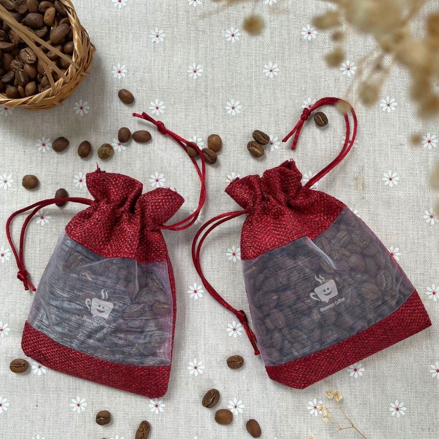 Túi thơm cà phê đẹp rẻ 100% hạt nguyên chất khối lượng 30-50gram khử mủi ô tô, tủ, văn phòng làm việc từ Message coffee 
