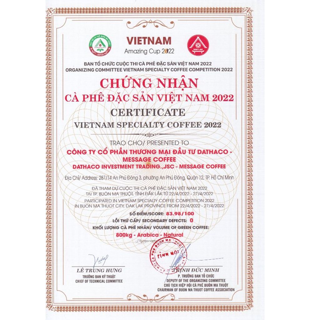  Hộp Quà Tết Cà phê Đặc sản VietNam Amazing Cup, Combo Cafe Specialty, Set Quà tặng Sang trọng Cao Cấp từ Message Coffee 