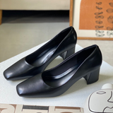  Giày Nữ Tiếp Viên Hàng Không Màu Đen 