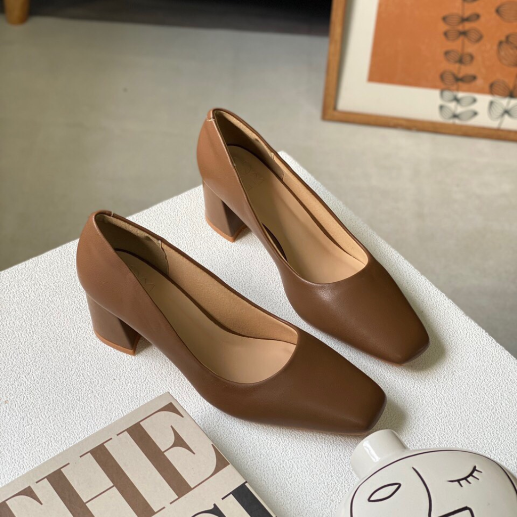  Giày Nữ Tiếp Viên Hàng Không Màu Đen 