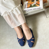  Sandal Jean Nữ Bít Mũi 