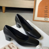  Giày Nữ Tiếp Viên Hàng Không Màu Đen 