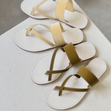  Dép Nữ xỏ ngón thời trang Cao cấp Màu Vàng 