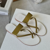  Dép Nữ xỏ ngón thời trang Cao cấp Màu Vàng 