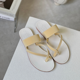  Dép Nữ xỏ ngón thời trang Cao cấp Màu Vàng 