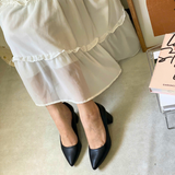  Giày Nữ cao gót công sở màu kem 3F 