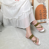  Dép Nữ xỏ ngón thời trang Cao cấp Màu Vàng 