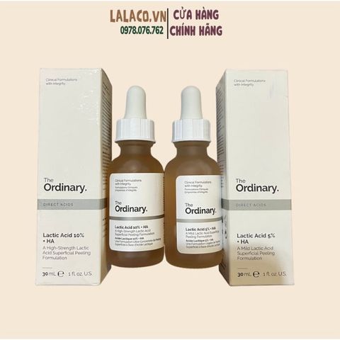 Serum tẩy da chết The Ordinary Lactic Acid 5 - 10% + HA 2% - Hỗ trợ sáng da, giảm thâm 30ml